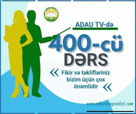 Bu gün Azərbaycan Dövlət Aqrar Universitetində 400-ci mühazirə keçirilib.