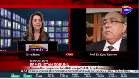 AzTU-nun professoru Türkiyə telekanalında erməni yalanlarını ifşa etdi