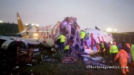 İstanbulda sərnişin təyyarəsi qəzaya uğradı, 52 nəfər yaralandı - FOTO - VİDEO - YENİLƏNİB