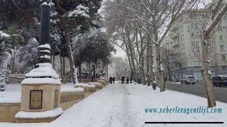 Sabahın havası: qar, güclü külək, şaxta