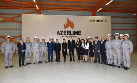 Prezident Qazaxda əhəng zavodunun açılışında iştirak edib - YENİLƏNİB+FOTO