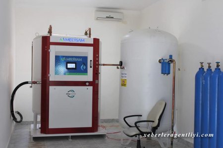 Tədris Terapevtik Klinikasında yeni oksigen generatoru işə salınıb