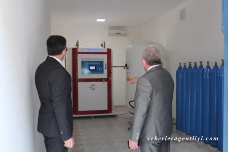 Tədris Terapevtik Klinikasında yeni oksigen generatoru işə salınıb