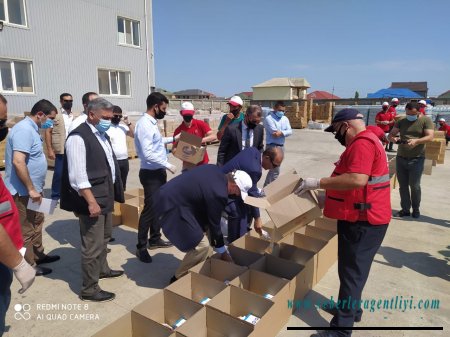 Azərbaycan Qızıl Aypara Cəmiyyəti USAID-in dəstəyi ilə həssas ailələrə 7000 qutu humanitar yardım tədarük etdi