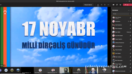 Azərbaycan İlahiyyat İnstitutunda 17 Noyabr – Milli Dirçəliş Gününə həsr olunmuş videokonfrans keçirilib