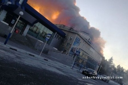 Rusiyada beynəlxalq aeroportda yanğın olub - VİDEO