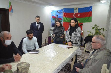 İsmayıllıda Şəhid ailələrinin ziyarət olunması davam edir