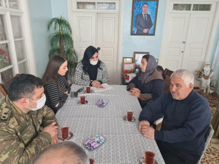 İsmayıllıda Şəhid ailələrinin ziyarət olunması davam edir
