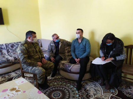 İsmayıllıda Şəhid ailələrinin ziyarət olunması davam edir