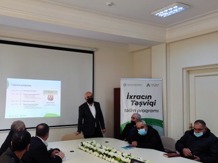 Kənd təsərrüfatı məhsullarının ixracına dair təşviq təlimləri başa çatıb