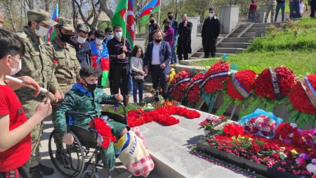  İsmayıllıda qazi böyük coşqu ilə qarşılandı