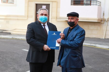 Əmək və Əhalinin Sosial Müdafiəsi Nazirliyi tərəfindən  Çernobıl əlillərinə 30 mənzil təqdim olundu