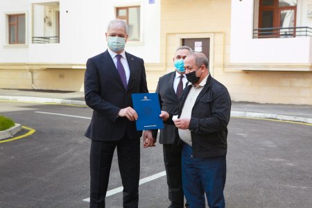 Əmək və Əhalinin Sosial Müdafiəsi Nazirliyi tərəfindən  Çernobıl əlillərinə 30 mənzil təqdim olundu