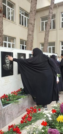 Könül Nurullayeva şəhidlərimizin xatirəsinə ucaldılan abidənin açılışında iştirak etdi