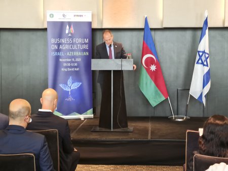 Tel-Əvivdə İsrail-Azərbaycan Kənd Təsərrüfatı Biznes Forumu keçirilib