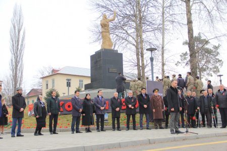 İsmayıllıda Xocalı soyqırımının 30-cu ildönümü ilə əlaqədar “Soyqırım abidəsi”nə yürüş təşkil edilib