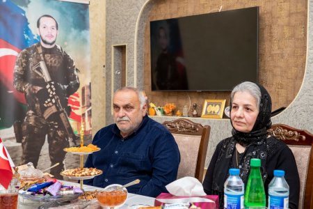 Şəhid Vüsal Teymurovun ailəsi ziyarət olunub