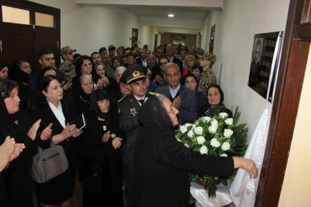 İsmayıllı rayonunda Milli Qəhrəman general Polad Həşimovun xatirəsinə həsr olunmuş sinif otağının açılışı olub