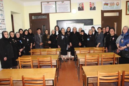 İsmayıllı rayonunda Milli Qəhrəman general Polad Həşimovun xatirəsinə həsr olunmuş sinif otağının açılışı olub