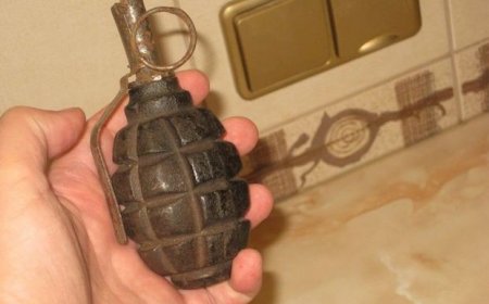Bakı sakini qardaşının həyətinə qumbara atıb