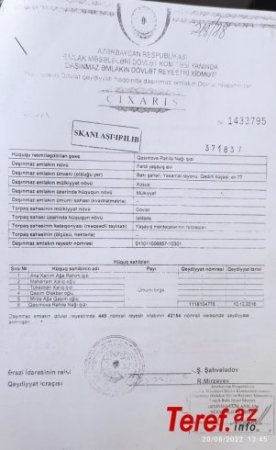 Mehriban Əliyevaya müraciət:"Yasamal İcra hakimiyyəti tərəfindən evim sökülmüş və buna görə kompensasiyası ala bilmirəm!" 