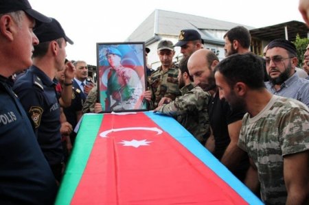 İsmayıllıda şəhid Xəlilov Qədim İlqar oğlu ilə vida mərasimi təşkil olunub - FOTOLAR
