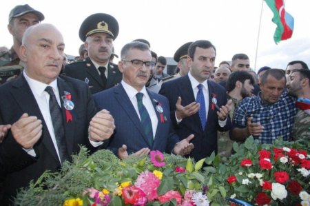 İsmayıllıda şəhid Xəlilov Qədim İlqar oğlu ilə vida mərasimi təşkil olunub - FOTOLAR