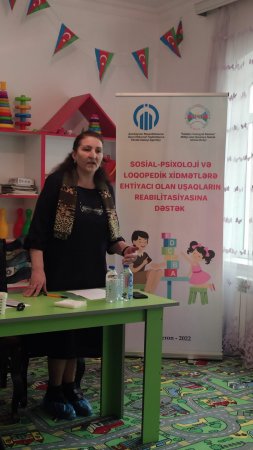 QHT Agentliyinin dəstəyi ilə sosial-psixoloji və loqopedik xidmətlərə ehtiyacı olan uşaqların valideynləri üçün maarifləndirmə tədbiri keçirilib