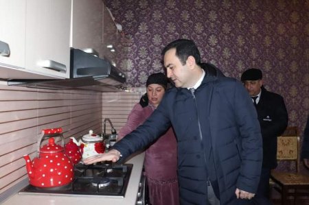 İsmayıllı rayonunun daha bir kəndi mavi yanacaqla təmin olunub