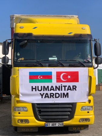 İsmayıllı rayon İcra Hakimiyyəti Türkiyəyə humanitar yardım göndərib