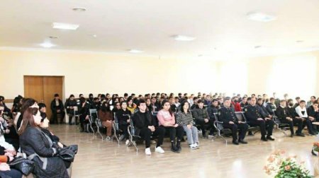 Bərdə Rayon Polis Şöbəsinin təşkilatçılığı ilə rayonun 7 saylı tam orta məktəbində narkomaniya əleyhinə maarifləndirmə tədbiri keçirilib