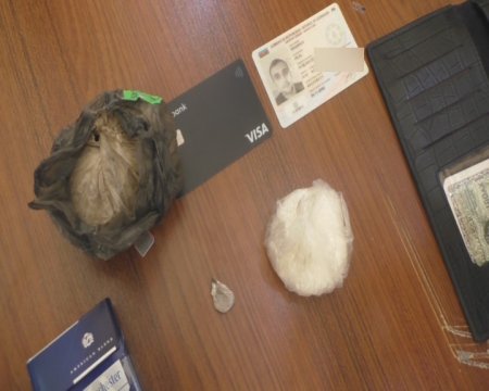 Mingəçevirdə keçmiş məhkumdan heroin və metamfetamin götürülüb