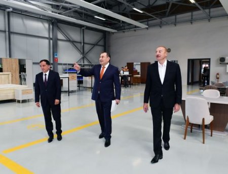 Qazaxda mebel fabrikinin açılışı olub - YENİLƏNİB + FOTO