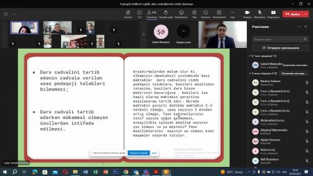 Məktəb direktorları üçün keçirilən maarifləndirici təlimlər davam edir