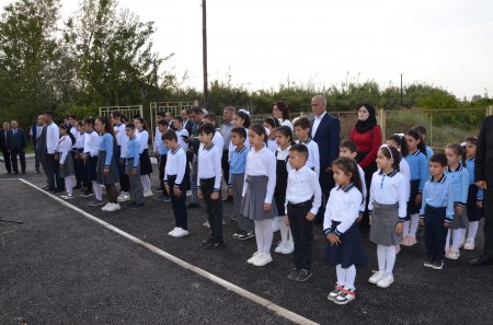 Kürdəmirdə modul tipli məktəbin açılışı olub
