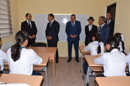 Kürdəmirdə modul tipli məktəbin açılışı olub