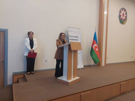 Şamaxı şəhər 2 nömrəli tam orta məktəbdə "İnformatika müəllimləri üçün təlimlər” layihəsinin bağlanış tədbiri keçirilib