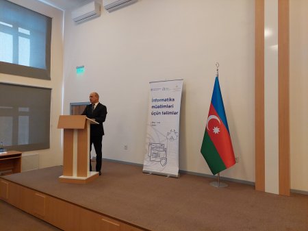 Şamaxı şəhər 2 nömrəli tam orta məktəbdə "İnformatika müəllimləri üçün təlimlər” layihəsinin bağlanış tədbiri keçirilib