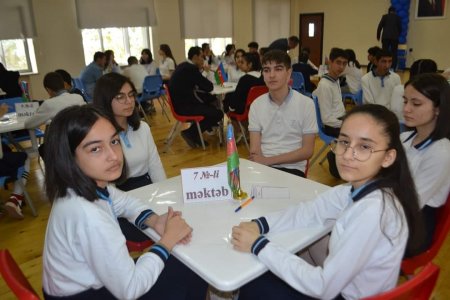 Mingəçevir şəhərinin 75 illik yubileyinə həsr olunmuş bilik yarışı təşkil olunub