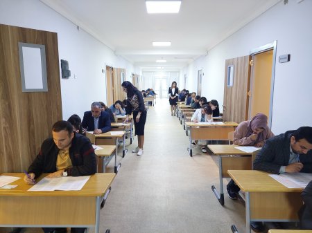 Təlim-tərbiyə işləri üzrə direktor müavini  və məktəbdənkənar, sinifdənxaric tərbiyə işi üzrə təşkilatçı vəzifəsinə işə qəbul üzrə müsabiqənin test imtahanı mərhələsi keçirilib