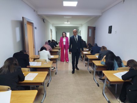 Təlim-tərbiyə işləri üzrə direktor müavini  və məktəbdənkənar, sinifdənxaric tərbiyə işi üzrə təşkilatçı vəzifəsinə işə qəbul üzrə müsabiqənin test imtahanı mərhələsi keçirilib