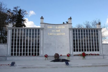 İsmayıllı Şəhidlər Xiyabanının yenidənqurmadan sonra açılış mərasimi keçirilib
