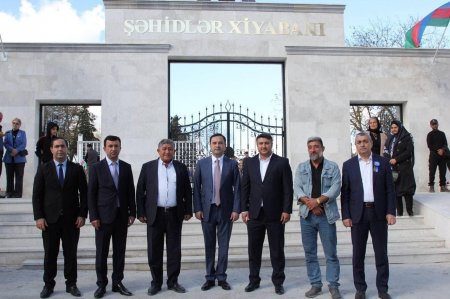 İsmayıllı Şəhidlər Xiyabanının yenidənqurmadan sonra açılış mərasimi keçirilib