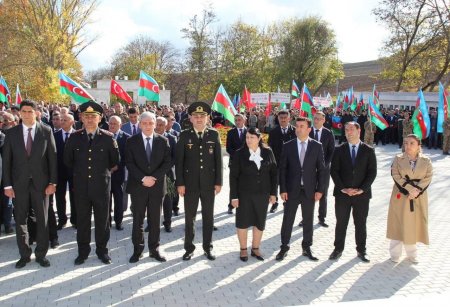 İsmayıllı Şəhidlər Xiyabanının yenidənqurmadan sonra açılış mərasimi keçirilib