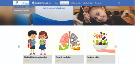 Səhiyyə Nazirliyi “Sağlam uşaq” internet portalı və mobil tətbiqini istifadəyə verib