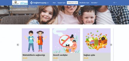 Səhiyyə Nazirliyi “Sağlam uşaq” internet portalı və mobil tətbiqini istifadəyə verib