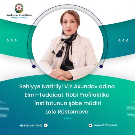 Səhiyyə Nazirliyi V.Y.Axundov adına Elmi-Tədqiqat Tibbi Profilaktika İnstitutunun şöbə müdiri Lalə Rüstəmova: “Qızılca peyvəndləmə ilə idarə olunan yoluxucu xəstəliklər qrupuna daxildir”