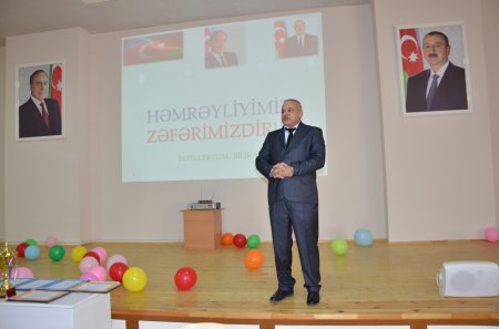 İstedad siniflərinin şagirdləri arasında intellektual bilik yarışı təşkil olunub