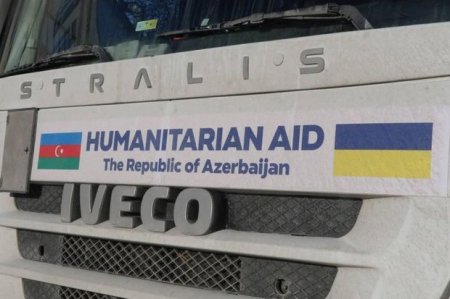 Ukrayna Azərbaycandan daha 25 yük maşını ilə yardım alıb