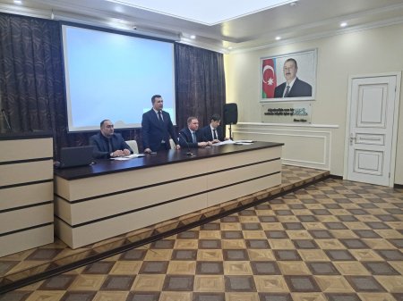 Qarabağ Regional Təhsil İdarəsinin Ağcabədi rayonu üzrə fəaliyyət göstərən təhsil müəssisələrinin rəhbərləri ilə görüş keçirilib